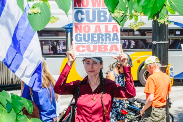 No War on Cuba Demonstration at Gore Park, Hamilton – June 28, 2026